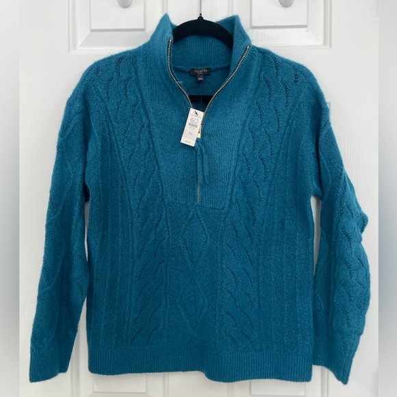 NWT Talbots Cable Knit Zip Collar Sweater
- Size S - Picture 2 of 9